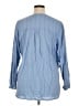 Old Navy Blue Long Sleeve Blouse Size XL - photo 2