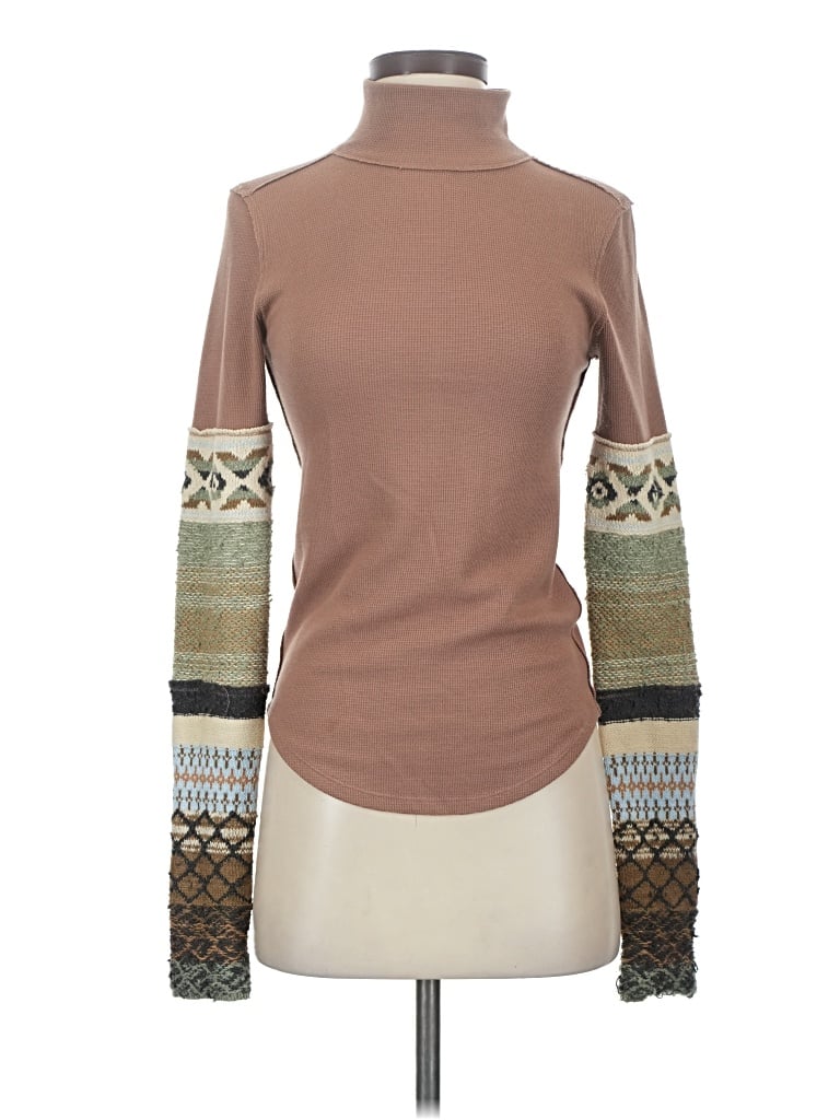 Pre-owned We The Free Turtleneck Sweater In Brown
