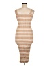 Unbranded Stripes Tan Casual Dress Size XL - photo 2