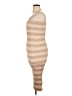 Unbranded Stripes Tan Casual Dress Size XL - photo 5