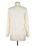 Talbots 100% Silk Solid Ivory Long Sleeve Blouse Size 6 - photo 2
