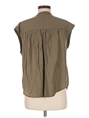 Banana Republic Factory Store Sleeveless Button-Down Shirt (view 2)