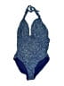 Old Navy Paisley Blue One Piece Swimsuit Size L - photo 1