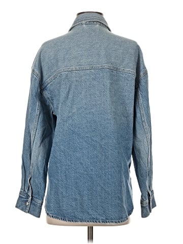 Madewell Denim Boxy Shirt-Jacket in Maspeth Wash (view 2)