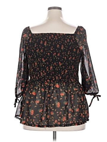 Simply Be 3/4 Sleeve Blouse (view 2)