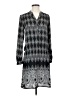 Caslon 100% Polyester Argyle Gray Casual Dress Size XS - photo 1