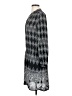 Caslon 100% Polyester Argyle Gray Casual Dress Size XS - photo 5