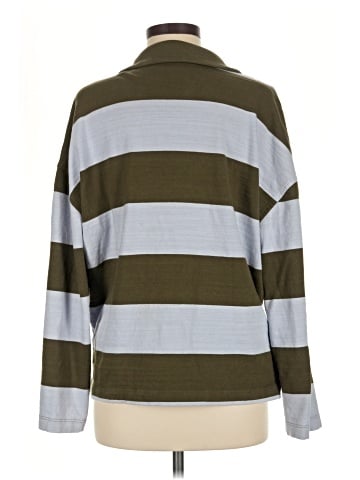 Madewell Rugby Polo Tee in Stripe (view 2)
