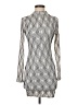 Silence and Noise Chevron-herringbone Silver Cocktail Dress Size XS - photo 1