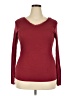 Active Basic Burgundy Long Sleeve Top Size XXL - photo 1