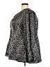 Torrid Animal Print Black Long Sleeve Blouse Size 3X Plus (3) - photo 5