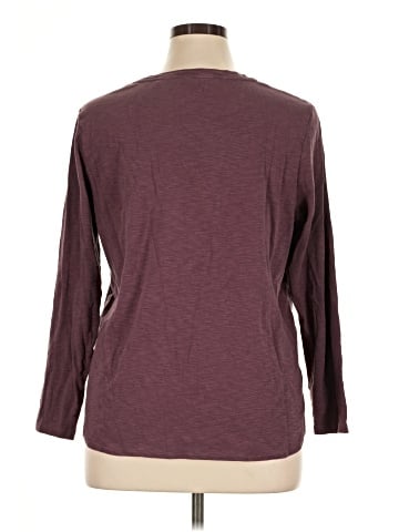 KIRKLAND Signature 3/4 Sleeve T-Shirt (view 2)