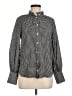 J.Crew Houndstooth Black Long Sleeve Blouse Size 2 - photo 1