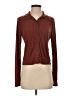 Levi's Polka Dots Brown Long Sleeve Blouse Size XS - photo 1