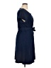 Lands' End Solid Blue Casual Dress Size 1X - photo 4