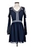 Aqua 100% Polyester Blue Casual Dress Size XS - photo 1