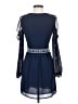 Aqua 100% Polyester Blue Casual Dress Size XS - photo 2
