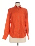 J.Crew Collection 100% Silk Polka Dots Orange Long Sleeve Silk Top Size 2 - photo 1