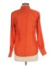 J.Crew Collection 100% Silk Polka Dots Orange Long Sleeve Silk Top Size 2 - photo 2