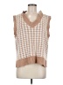 Unbranded Houndstooth Tan Sweater Vest Size M - photo 1