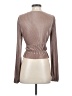 Zara 100% Polyester Brown Long Sleeve Blouse Size S - photo 2