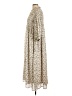Mila 100% Polyester Paisley Tan Casual Dress Size L - photo 5