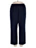 Alfred Dunner 100% Polyester Solid Blue Casual Pants Size 16 - photo 1