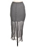 J.Crew 100% Viscose Solid Gray Formal Skirt Size XXS - photo 2