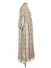 Mila 100% Polyester Paisley Tan Casual Dress Size L - photo 4
