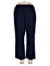 Alfred Dunner 100% Polyester Solid Blue Casual Pants Size 16 - photo 1