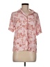 Old Navy Print Pink Short Sleeve Blouse Size M - photo 1