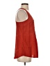 Odille 100% Silk Red Sleeveless Silk Top Size 2 - photo 4