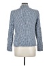 Nine West 100% Polyester Checkered-gingham Blue Blazer Size 8 - photo 2