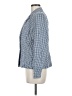 Nine West 100% Polyester Checkered-gingham Blue Blazer Size 8 - photo 5