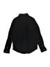 The Children's Place Solid Black Long Sleeve Button-Down Shirt Size 7 - photo 2
