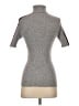 Aqua 100% Cashmere Gray Cashmere Pullover Sweater Size S - photo 2
