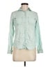 Rubbish 100% Rayon Green Long Sleeve Button-Down Shirt Size S - photo 1
