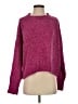 Aqua 100% Polyester Solid Pink Pullover Sweater Size S - photo 1