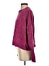 Aqua 100% Polyester Solid Pink Pullover Sweater Size S - photo 5