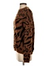Line & Dot Animal Print Brown Pullover Sweater Size XS - photo 5