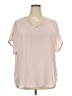 Maurices Pink Short Sleeve Blouse Size 20 (2) - photo 1