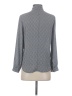 Ann Taylor 100% Polyester Gray Long Sleeve Polo Size XS (petite) - photo 2