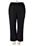 Alfred Dunner 100% Polyester Solid Black Casual Pants Size 18 - photo 1