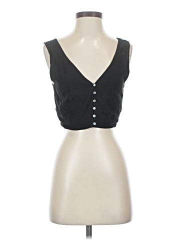 Madewell Softdrape Gwen Crop Vest Top (view 1)