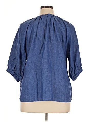 Foil 3/4 Sleeve Blouse (view 2)