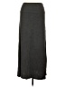 Popana Solid Gray Casual Skirt Size L - photo 1