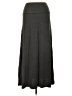 Popana Solid Gray Casual Skirt Size L - photo 2