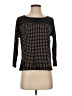 Hi-Line 100% Viscose Black 3/4 Sleeve Top Size XS - photo 1
