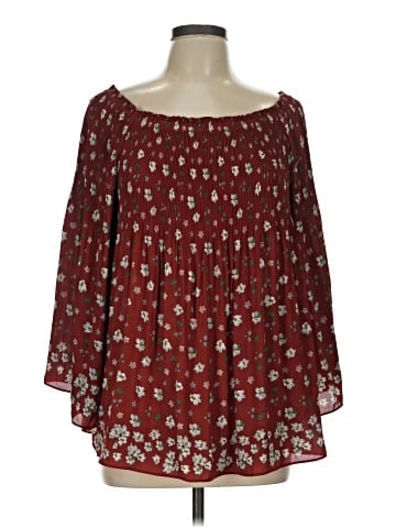 Max Studio 3/4 Sleeve Blouse (view 1)