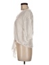 Elan 100% Rayon Ivory 3/4 Sleeve Blouse Size M - photo 5